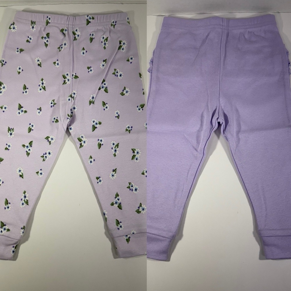 NWT Gymboree Set of TWO Homegrown Organic Cotton Pants Girl's Size 9-12 Months‎